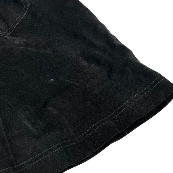 Vintage Don’t Stop black suede short overalls size L - Picture 12 of 16